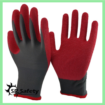 SRSAFETY Gant de jardinage en caoutchouc de calibre 13 doublé en mousse en latex Gant de jardinage Femme colorée Gants de sécurité utilisés